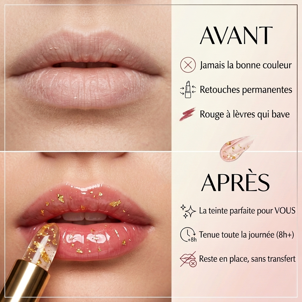 Nuancia L'Intuitive — Rouge à Lèvres Adaptatif à l'Or 24K